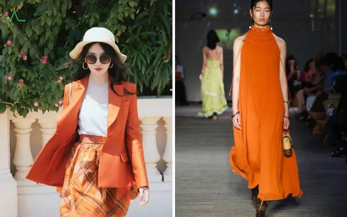 cách phối đồ thời trang màu cam