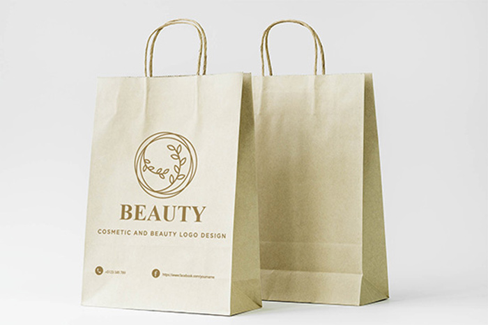 túi giấy ứng dụng trong cửa hàng