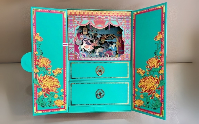 Hộp trung thu 3D dạng cánh bướm Hộp trung thu 3D dạng cánh bướm