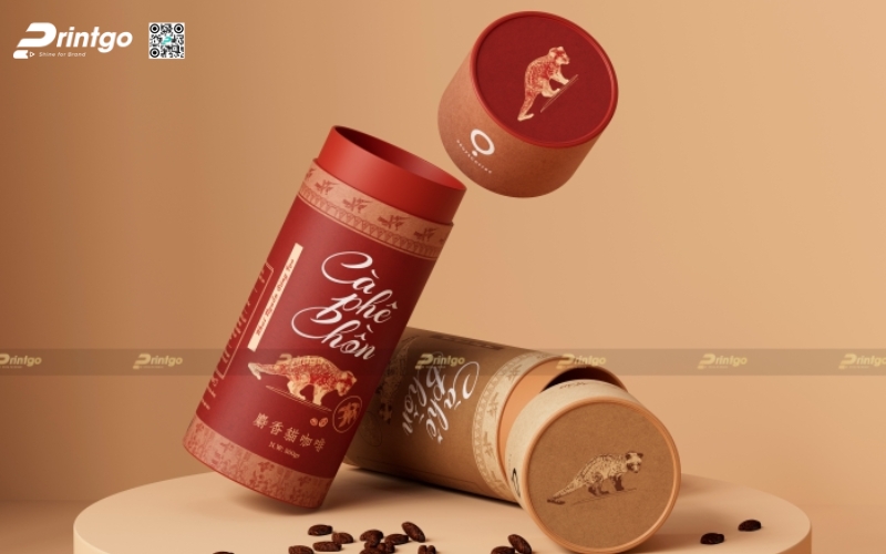 Mẫu thiết kế bao bì cafe đẹp dạng cà phê chồn Mẫu thiết kế bao bì cafe đẹp dạng cà phê chồn