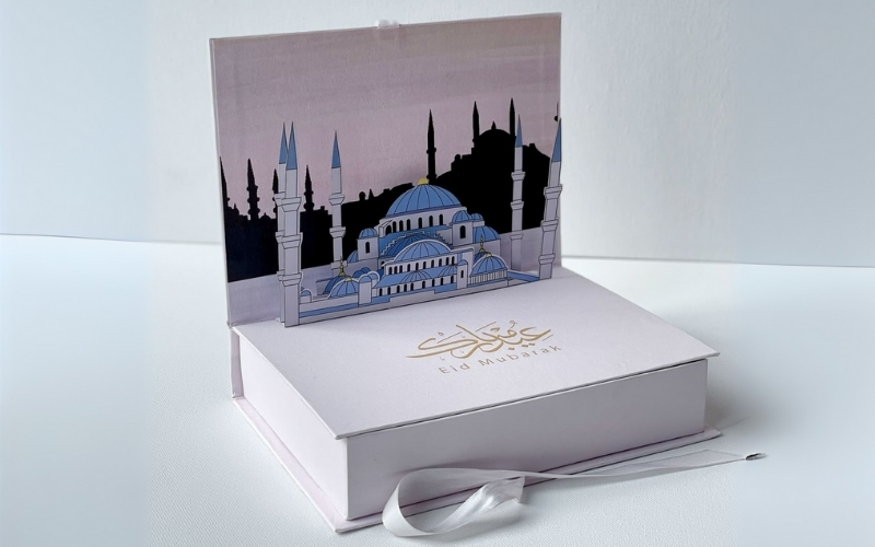 Hộp trung thu 3D dạng hộp nắp nam châm Hộp trung thu 3D dạng hộp nắp nam châm