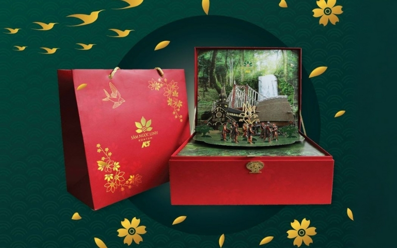 Hộp trung thu 3D dạng hộp nắp âm dương Hộp trung thu 3D dạng hộp nắp âm dương