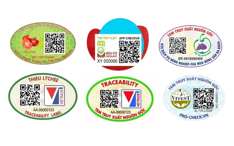 Tem nhãn rau củ dạng tem truy xuất nguồn gốc Tem nhãn rau củ dạng tem truy xuất nguồn gốc