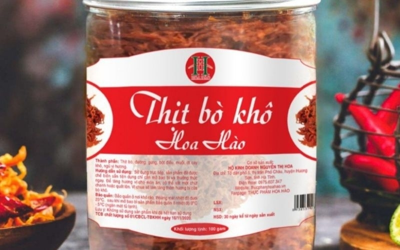 Mẫu tem thịt sấy cá nhân hoá Mẫu tem thịt sấy cá nhân hoá