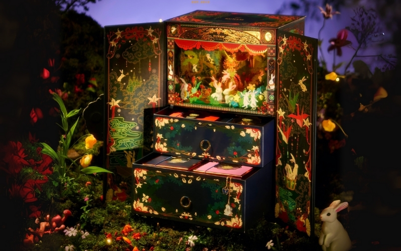 Hộp trung thu 3D dạng cánh bướm Hộp trung thu 3D dạng cánh bướm