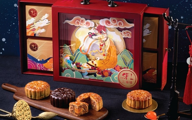 Hộp trung thu 3D dạng cánh bướm Hộp trung thu 3D dạng cánh bướm