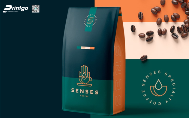 Mẫu in bao bì cafe đẹp dạng hạt Mẫu in bao bì cafe đẹp dạng hạt