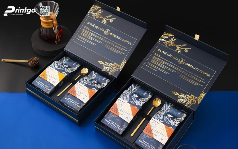 Mẫu thiết kế bao bì cafe đẹp dạng hộp nam châm Mẫu thiết kế bao bì cafe đẹp dạng hộp nam châm