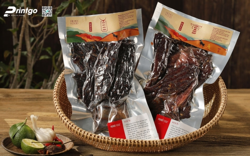 Chất liệu và công nghệ in tem nhãn bò khô/tem thịt sấy thường gặp Chất liệu và công nghệ in tem nhãn bò khô/tem thịt sấy thường gặp