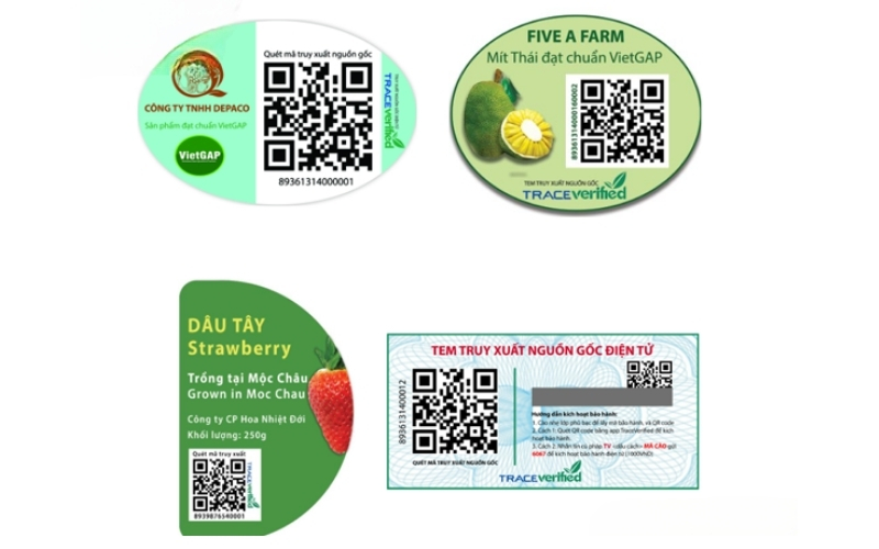Tem nhãn rau củ dạng tem truy xuất nguồn gốc Tem nhãn rau củ dạng tem truy xuất nguồn gốc