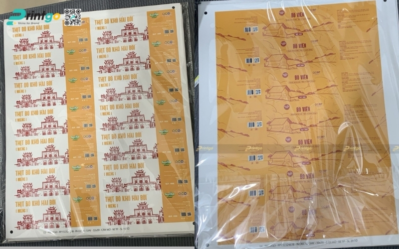 Một số mẫu tem nhãn bò khô, tem thịt sấy mà Printgo đã triển khai Một số mẫu tem nhãn bò khô, tem thịt sấy mà Printgo đã triển khai