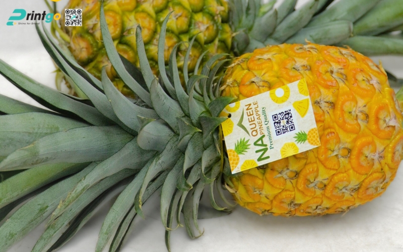 Mẫu in tem dứa xuất khẩu dán quả Mẫu in tem dứa xuất khẩu dán quả