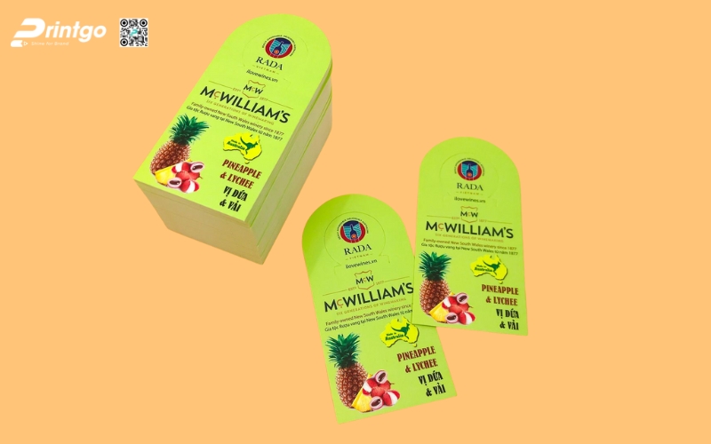 Mẫu in tem dứa xuất khẩu dán quả Mẫu in tem dứa xuất khẩu dán quả