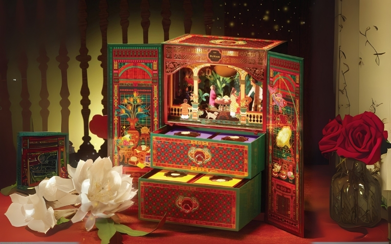 Hộp trung thu 3D dạng cánh bướm Hộp trung thu 3D dạng cánh bướm