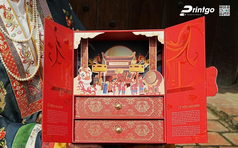 Hộp trung thu 3D dạng cánh bướm Hộp trung thu 3D dạng cánh bướm