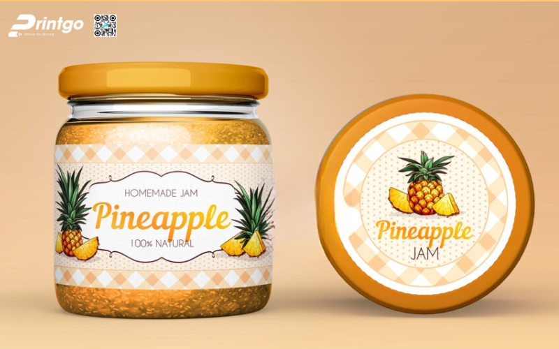 Các mẫu in tem dứa sấy khô - sấy dẻo Các mẫu in tem dứa sấy khô - sấy dẻo