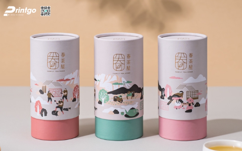 Các mẫu in bao bì cafe đẹp dạng hộp trụ tròn Các mẫu in bao bì cafe đẹp dạng hộp trụ tròn