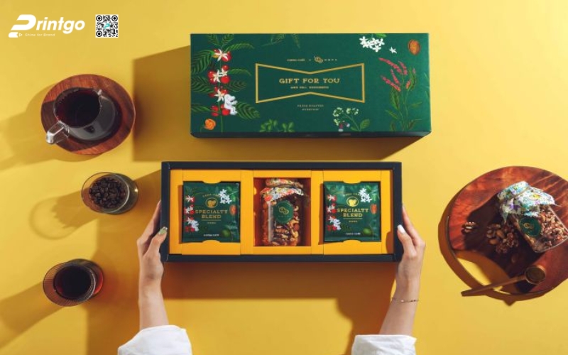 Mẫu thiết kế bao bì cafe đẹp dạng hộp âm dương Mẫu thiết kế bao bì cafe đẹp dạng hộp âm dương