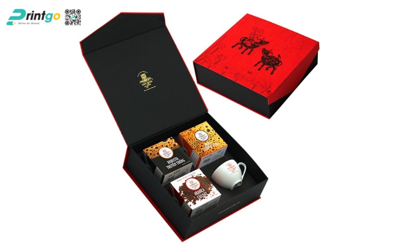Mẫu thiết kế bao bì cafe đẹp dạng hộp nam châm Mẫu thiết kế bao bì cafe đẹp dạng hộp nam châm