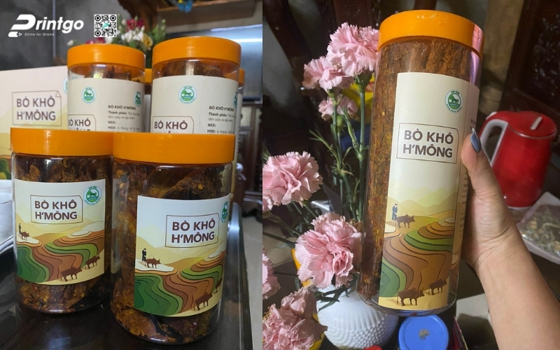 Một số mẫu tem nhãn bò khô, tem thịt sấy mà Printgo đã triển khai Một số mẫu tem nhãn bò khô, tem thịt sấy mà Printgo đã triển khai