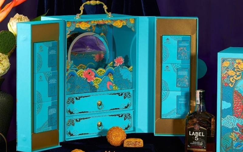 Hộp trung thu 3D dạng cánh bướm Hộp trung thu 3D dạng cánh bướm