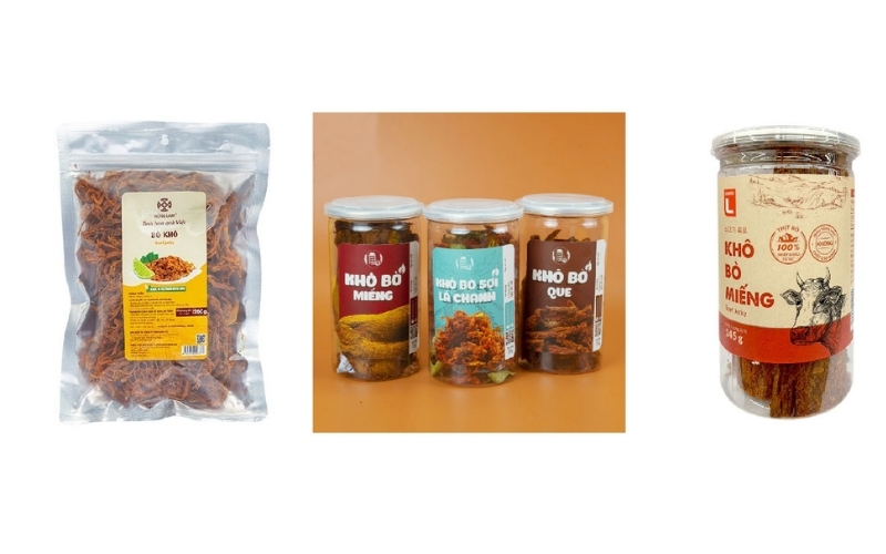 Mẫu tem thịt sấy cá nhân hoá Mẫu tem thịt sấy cá nhân hoá