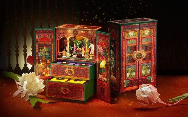 Hộp trung thu 3D dạng cánh bướm Hộp trung thu 3D dạng cánh bướm