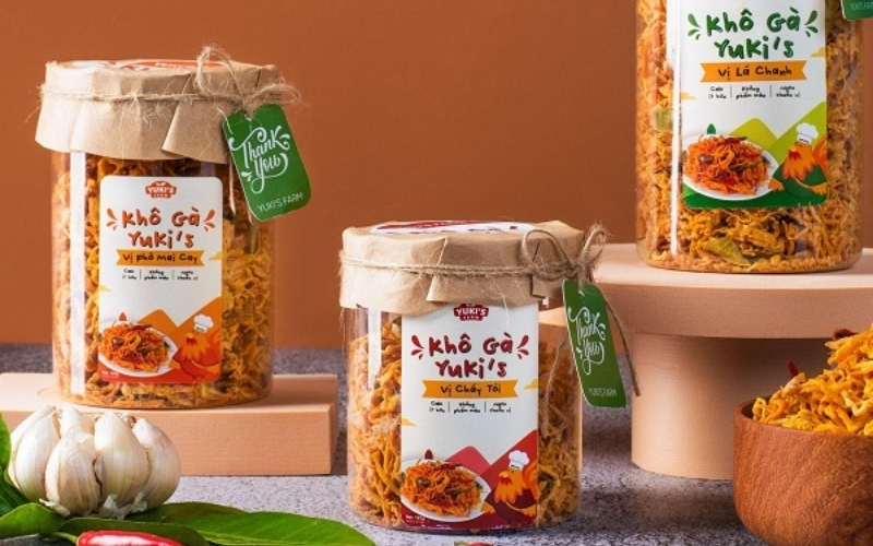 Mẫu tem thịt sấy cá nhân hoá Mẫu tem thịt sấy cá nhân hoá