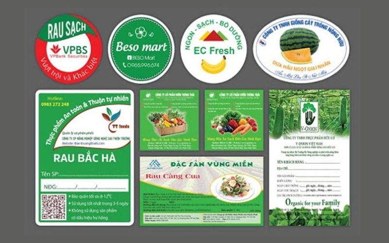 Tem rau củ đạt chứng nhận hữu cơ (Organic) Tem rau củ đạt chứng nhận hữu cơ (Organic)
