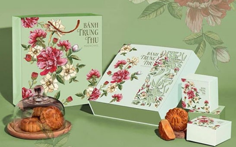 Túi đựng bánh trung thu bằng giấy ivory Túi đựng bánh trung thu bằng giấy ivory