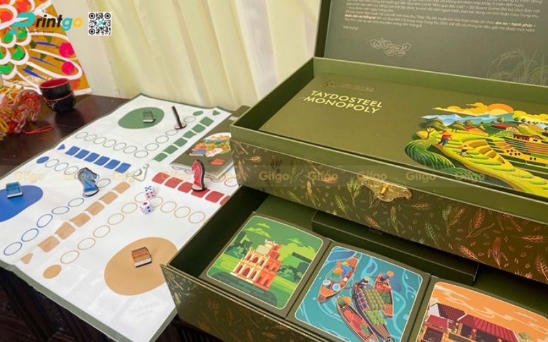 Hộp bánh trung thu board game Thép Tây Đô Hộp bánh trung thu board game Thép Tây Đô