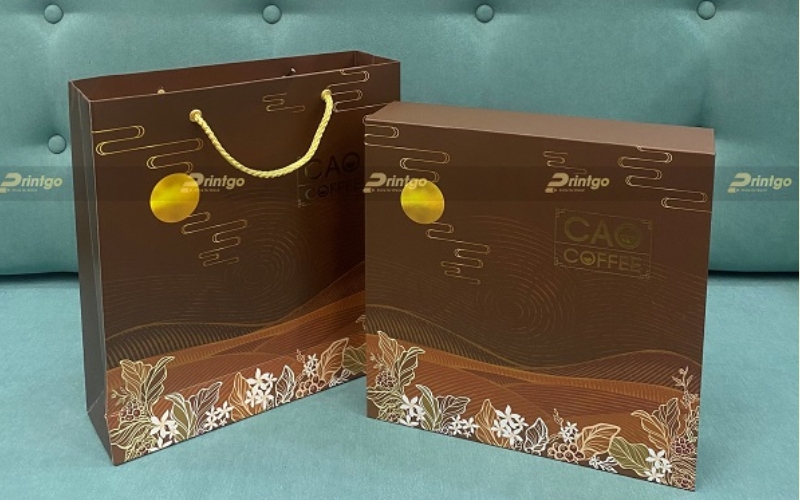 Túi đựng bánh trung thu bằng giấy ivory Túi đựng bánh trung thu bằng giấy ivory