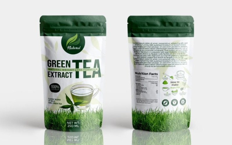 Mẫu in túi đựng trà Zipper Mẫu in túi đựng trà Zipper