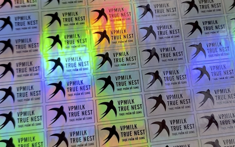 Mẫu tem chống hàng giả Hologram thông thường Mẫu tem chống hàng giả Hologram thông thường