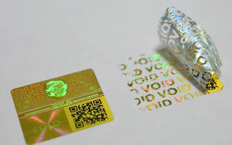 Mẫu tem chống giả 7 màu Hologram niêm phong Mẫu tem chống giả 7 màu Hologram niêm phong