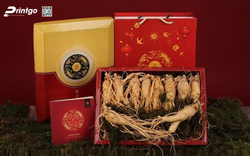Mẫu in hộp sâm cứng âm dương cổ điển Mẫu in hộp sâm cứng âm dương cổ điển
