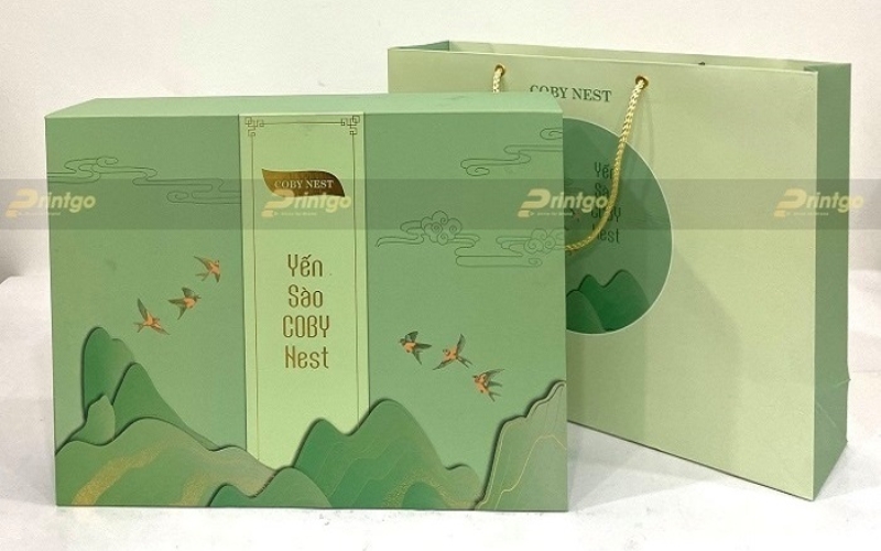 Mẫu in túi đựng hộp trà cao cấp Ivory, Couche, Duplex Mẫu in túi đựng hộp trà cao cấp Ivory, Couche, Duplex