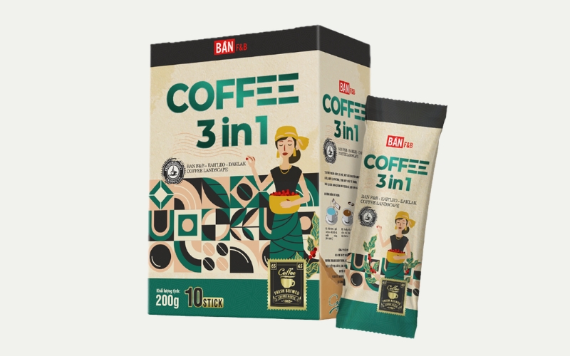 Thiết kế bao bì cà phê dạng hộp giấy Thiết kế bao bì cà phê dạng hộp giấy