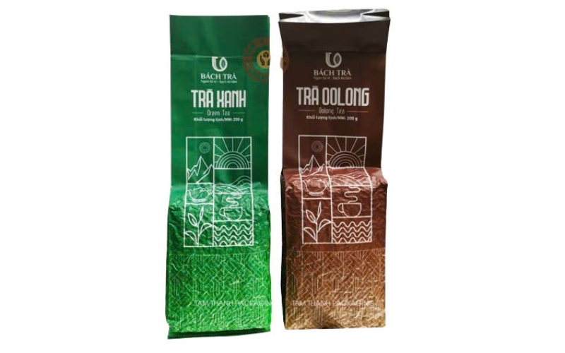 Mẫu in túi đựng trà hút chân không Mẫu in túi đựng trà hút chân không