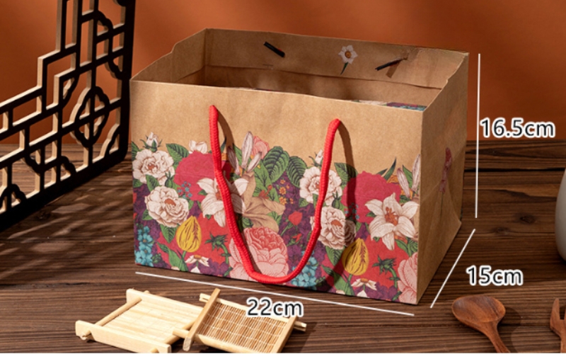 Túi giấy đựng bánh trung thu Kraft Túi giấy đựng bánh trung thu Kraft