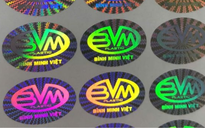 Mẫu tem chống hàng giả Hologram thông thường Mẫu tem chống hàng giả Hologram thông thường