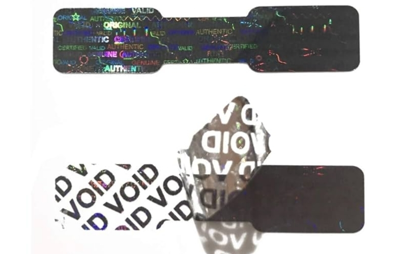 Mẫu tem chống giả 7 màu Hologram niêm phong Mẫu tem chống giả 7 màu Hologram niêm phong