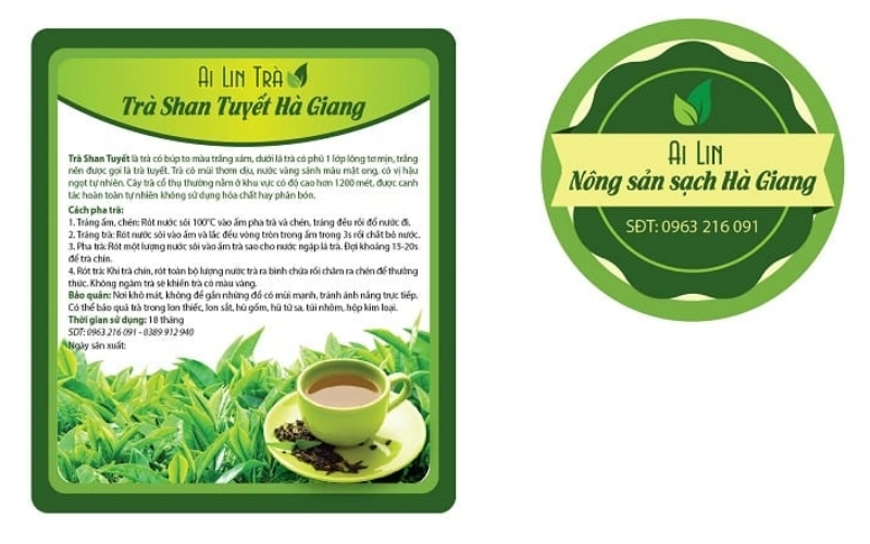 Tem nhãn phụ hàng hóa nông sản Tem nhãn phụ hàng hóa nông sản