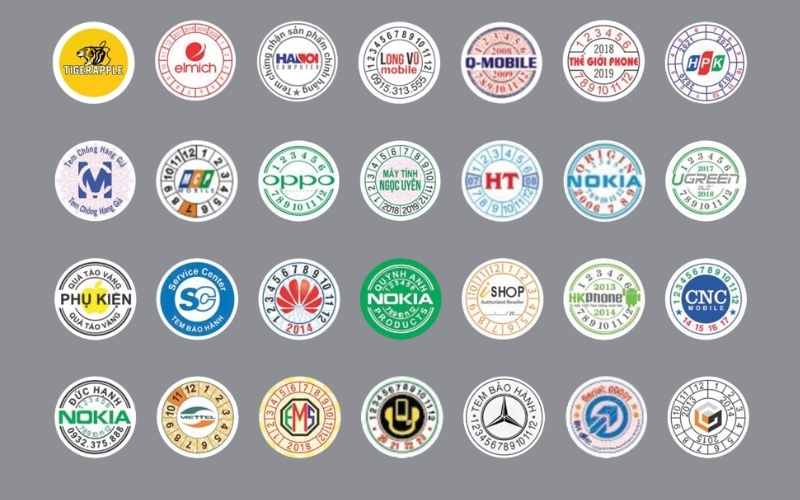 Tem niêm phong hộp đựng nông sản dạng Tem niêm phong hộp đựng nông sản dạng