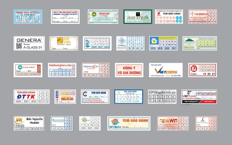 Tem niêm phong hộp đựng nông sản dạng Tem niêm phong hộp đựng nông sản dạng