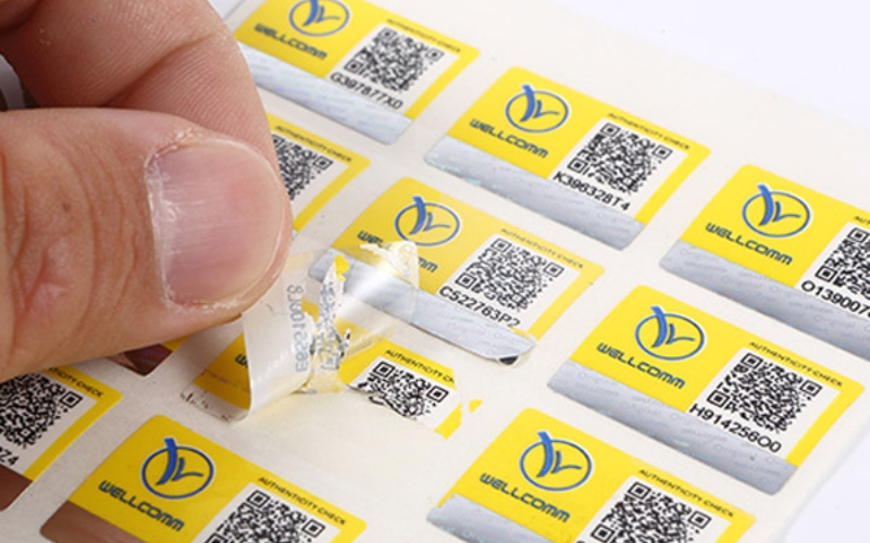 Cấu tạo chung của tem chống giả QR code Cấu tạo chung của tem chống giả QR code