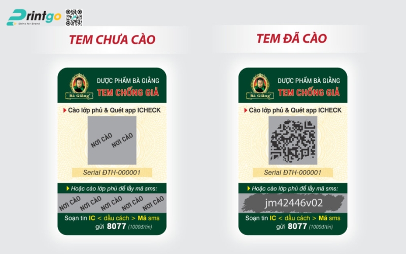 Chất liệu giấy in tem phủ cào Chất liệu giấy in tem phủ cào