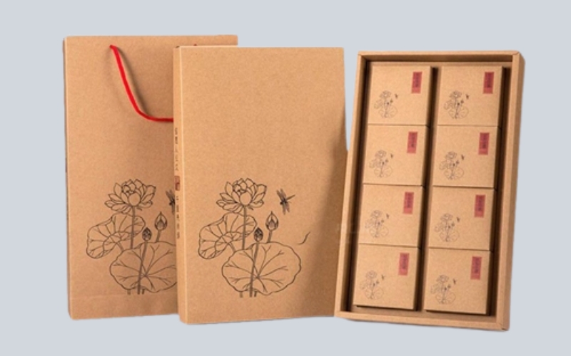 Túi giấy đựng bánh trung thu Kraft Túi giấy đựng bánh trung thu Kraft