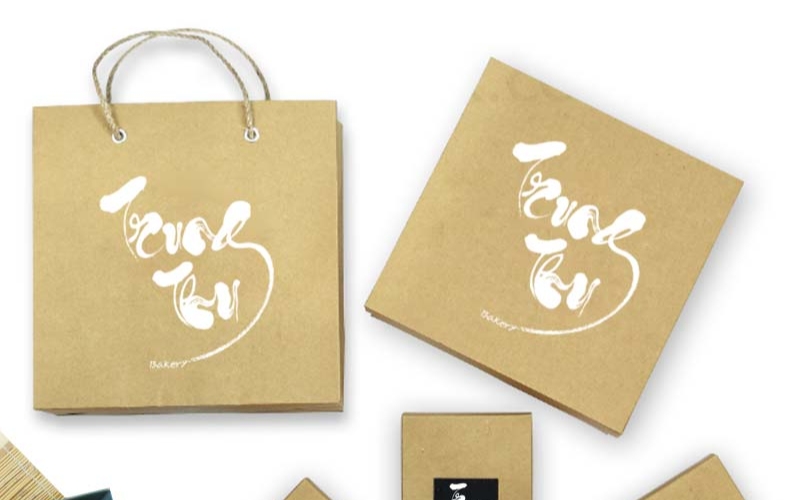 Túi giấy đựng bánh trung thu Kraft Túi giấy đựng bánh trung thu Kraft