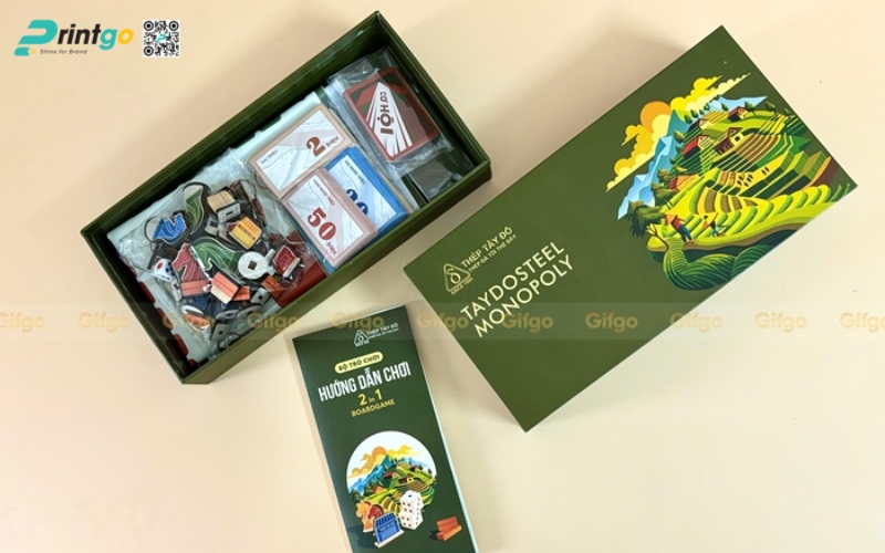 Hộp bánh trung thu board game Thép Tây Đô Hộp bánh trung thu board game Thép Tây Đô